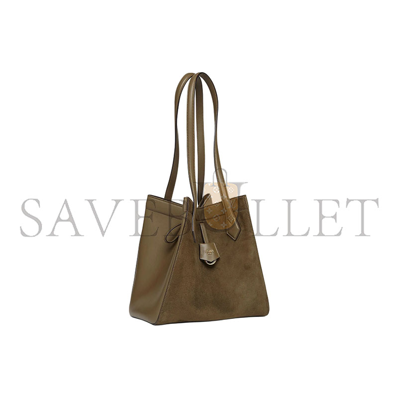 F**di origami medium leather green 8bh414as79f1ppt (27*27*15cm)